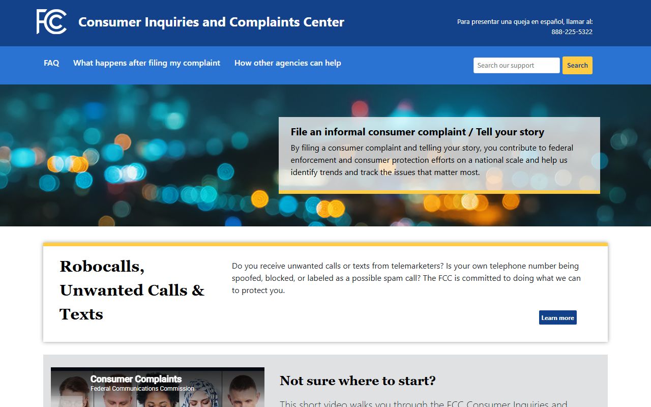 Indian Trail phone codes FCC Consumer Complaint Center
